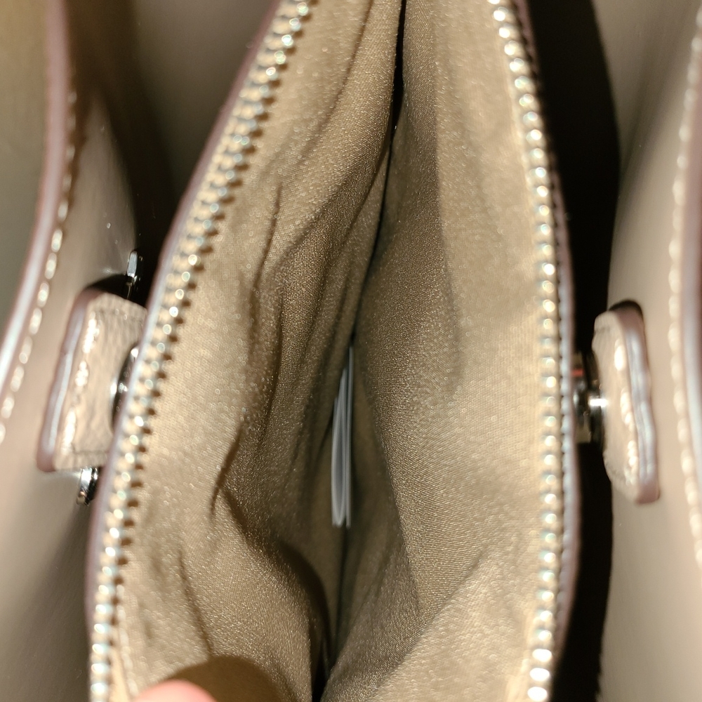 COACH 91122 LEATHER TOWN BUCKET BAG TANGERINE TAUP - Picture 6 of 10